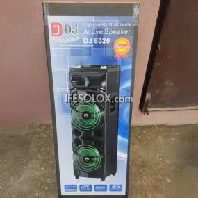 DJACK DJ8020 Bass Blast Bluetooth HiFi Party Rocker with USB, Aux, Karaoke Mic input - Brand New