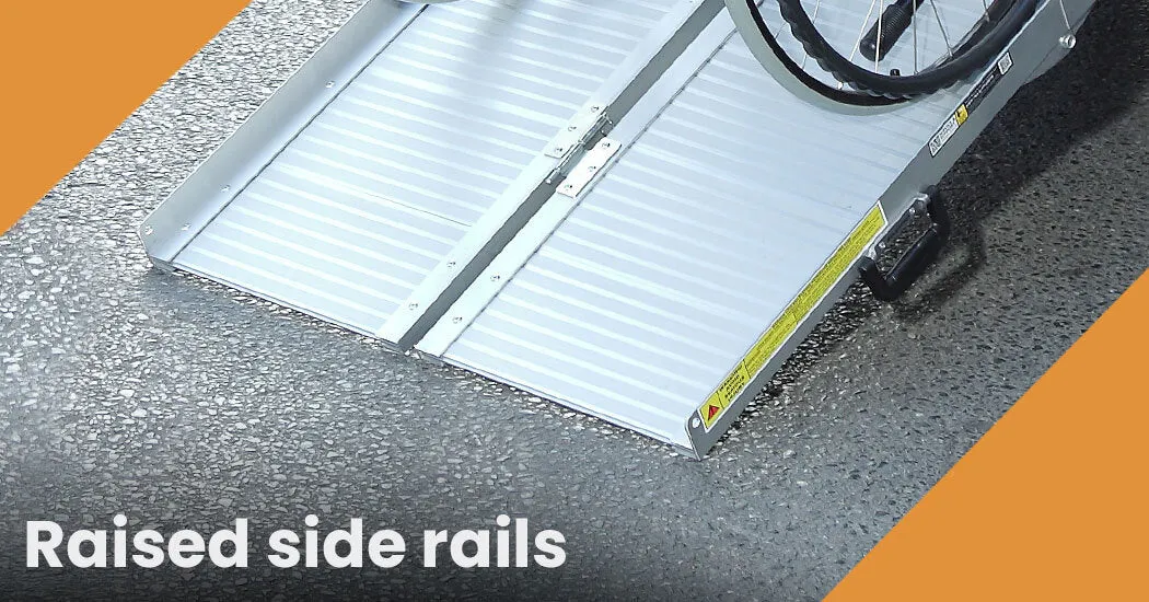 Durable Non-Slip Folding Wheelchair Ramp 122cm, 275kg, Equipmed