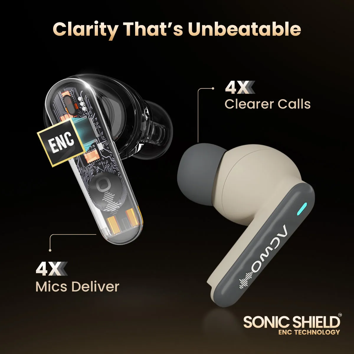 DwOTS 727 Fuscous Grey Tws Earbuds