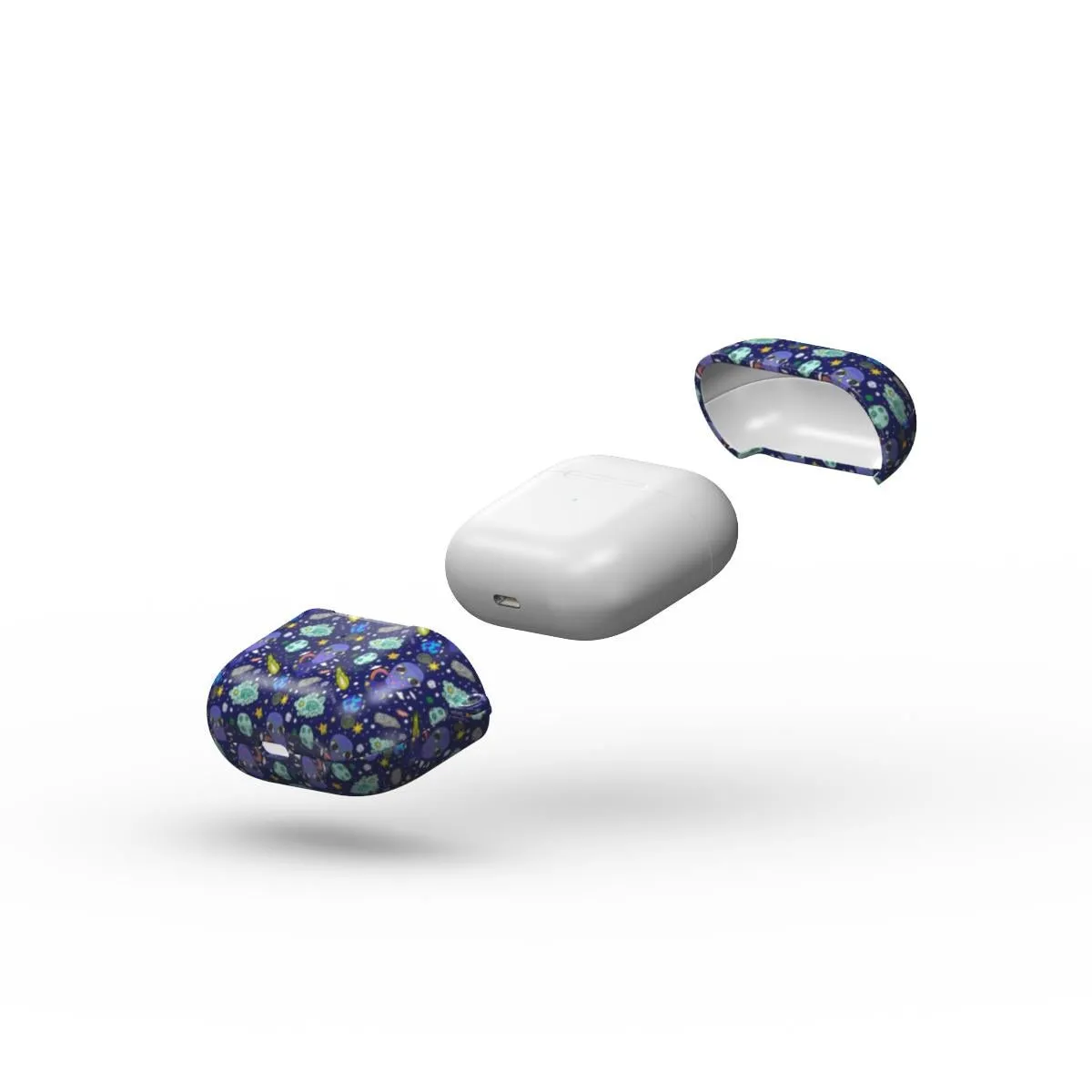 Earbuds Wrapped In Galaxy