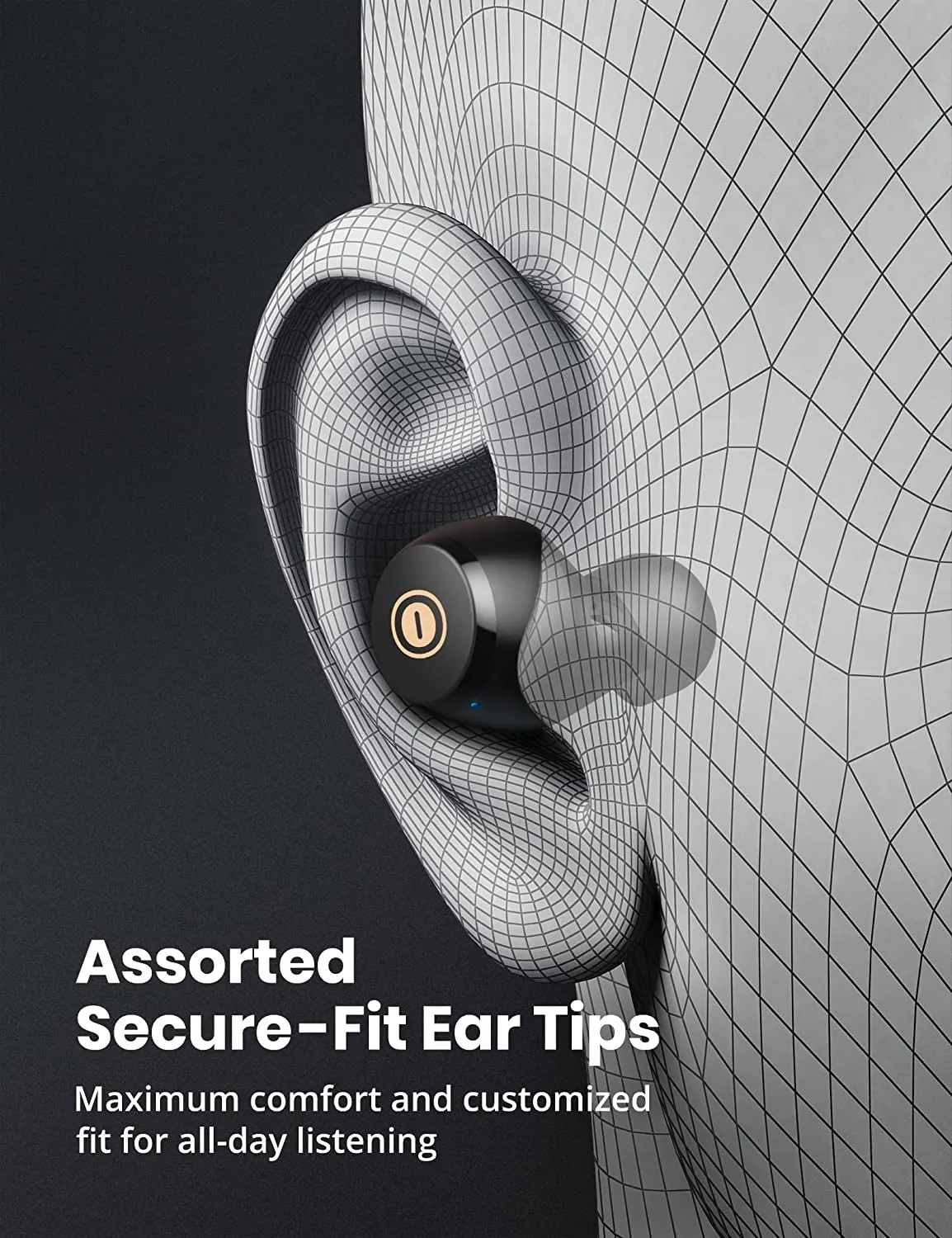 Evatronic Bluetooth Earbuds, Wireless Earbuds Qualcomm aptX Lightweight Mini Earphones, IPX8 Waterproof