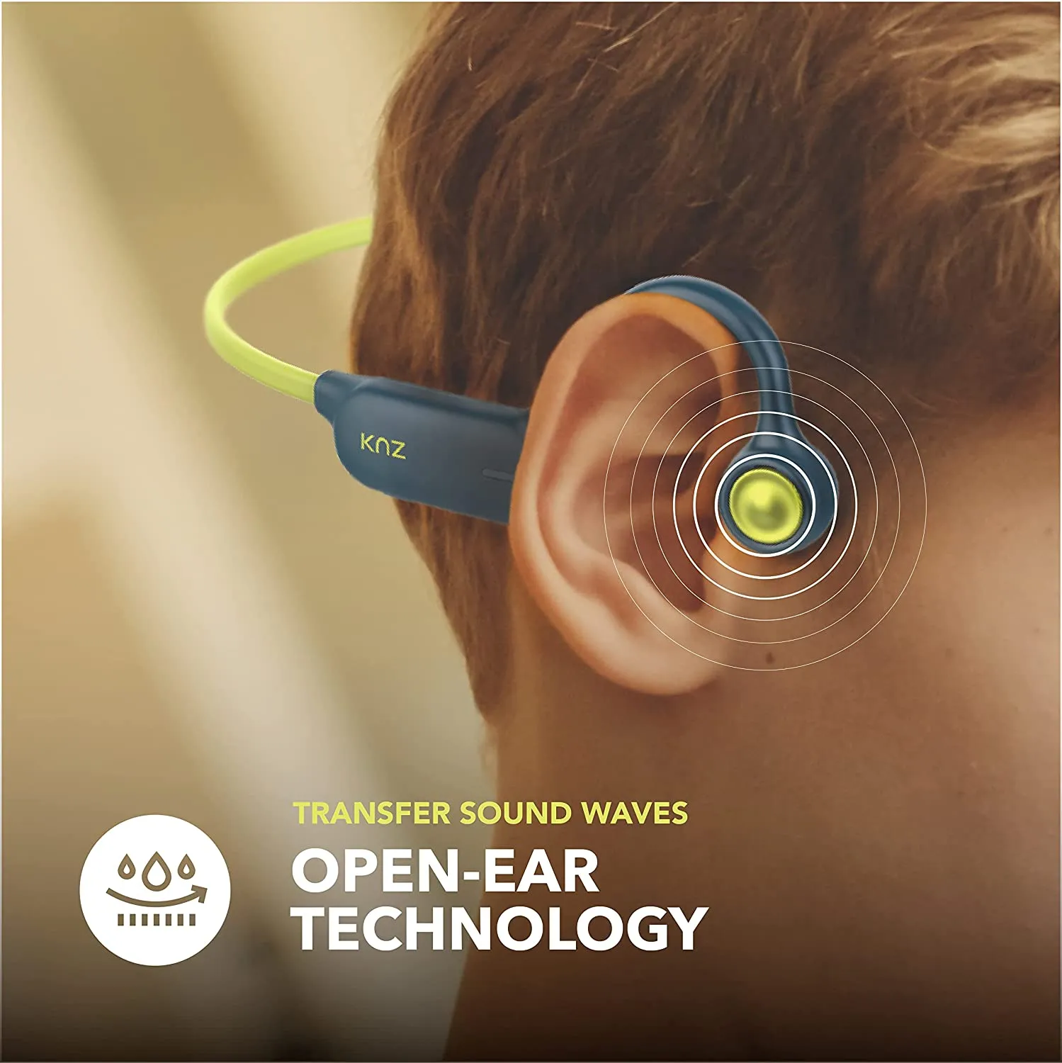 EZPZ Bluetooth 5.1 Wireless Open-Ear Headphone - BLACK