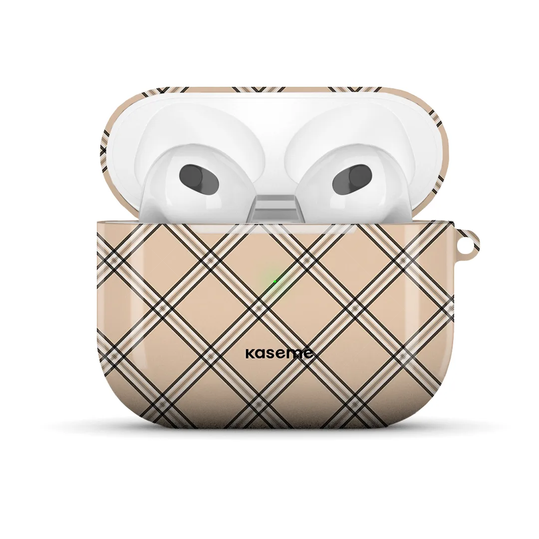 Flannel Beige AirPods Case