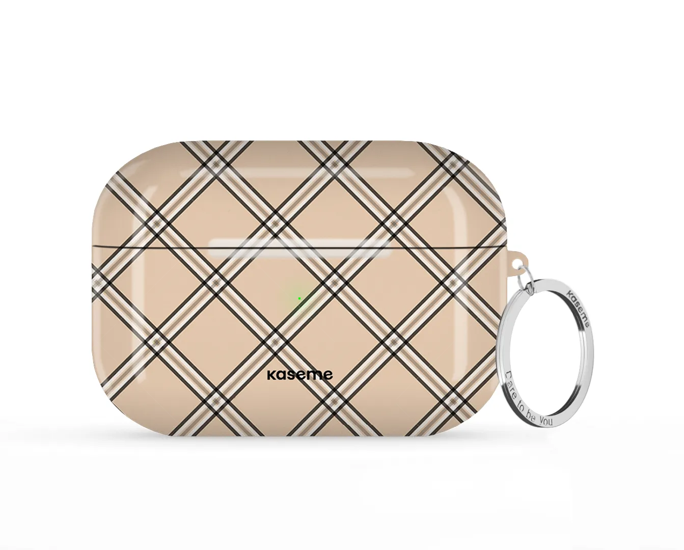 Flannel Beige AirPods Case