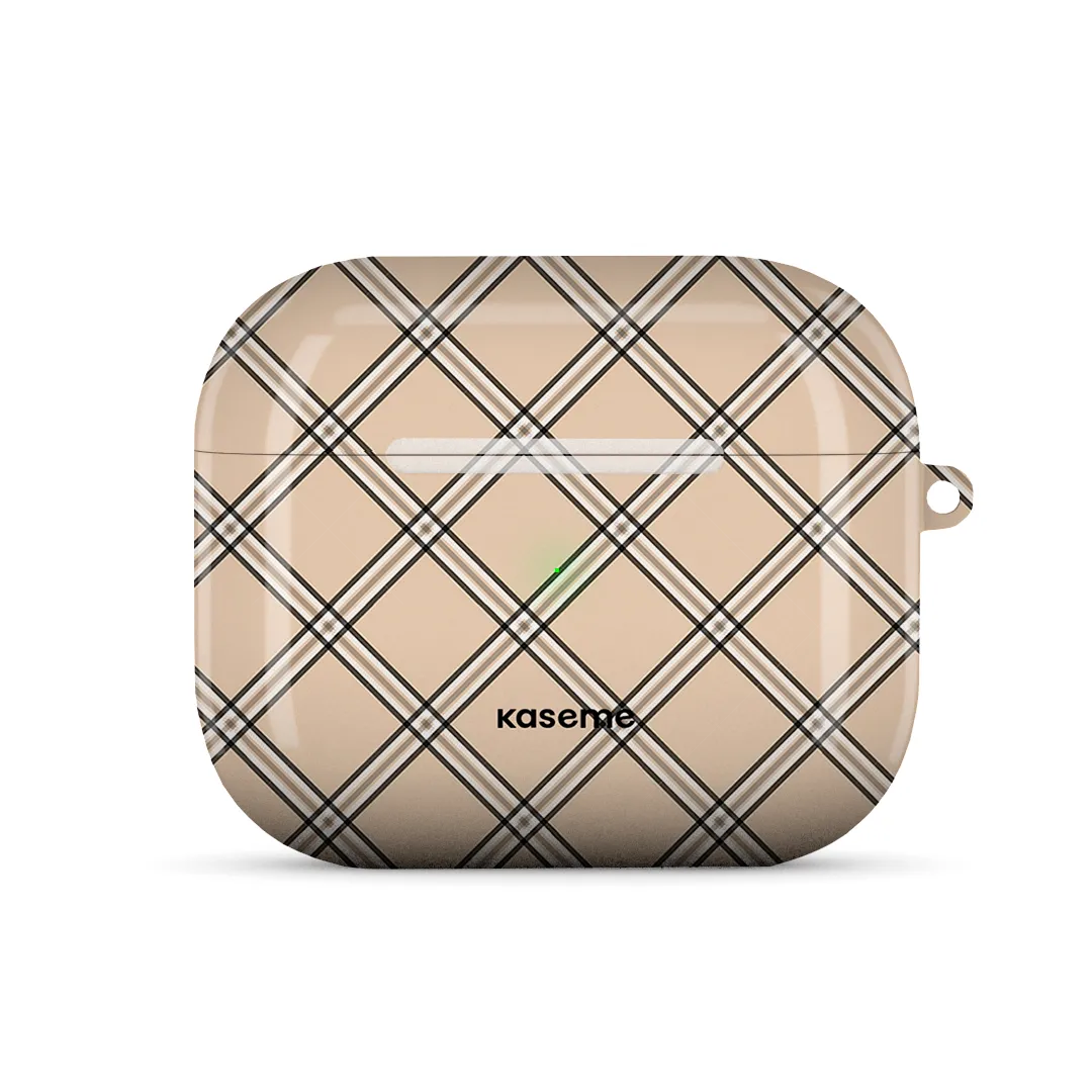 Flannel Beige AirPods Case