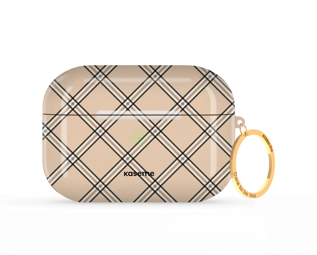 Flannel Beige AirPods Case