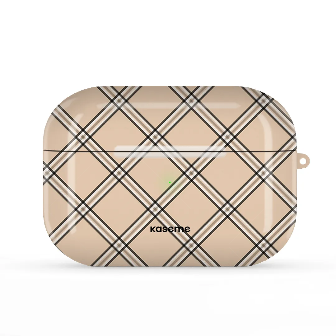 Flannel Beige AirPods Case