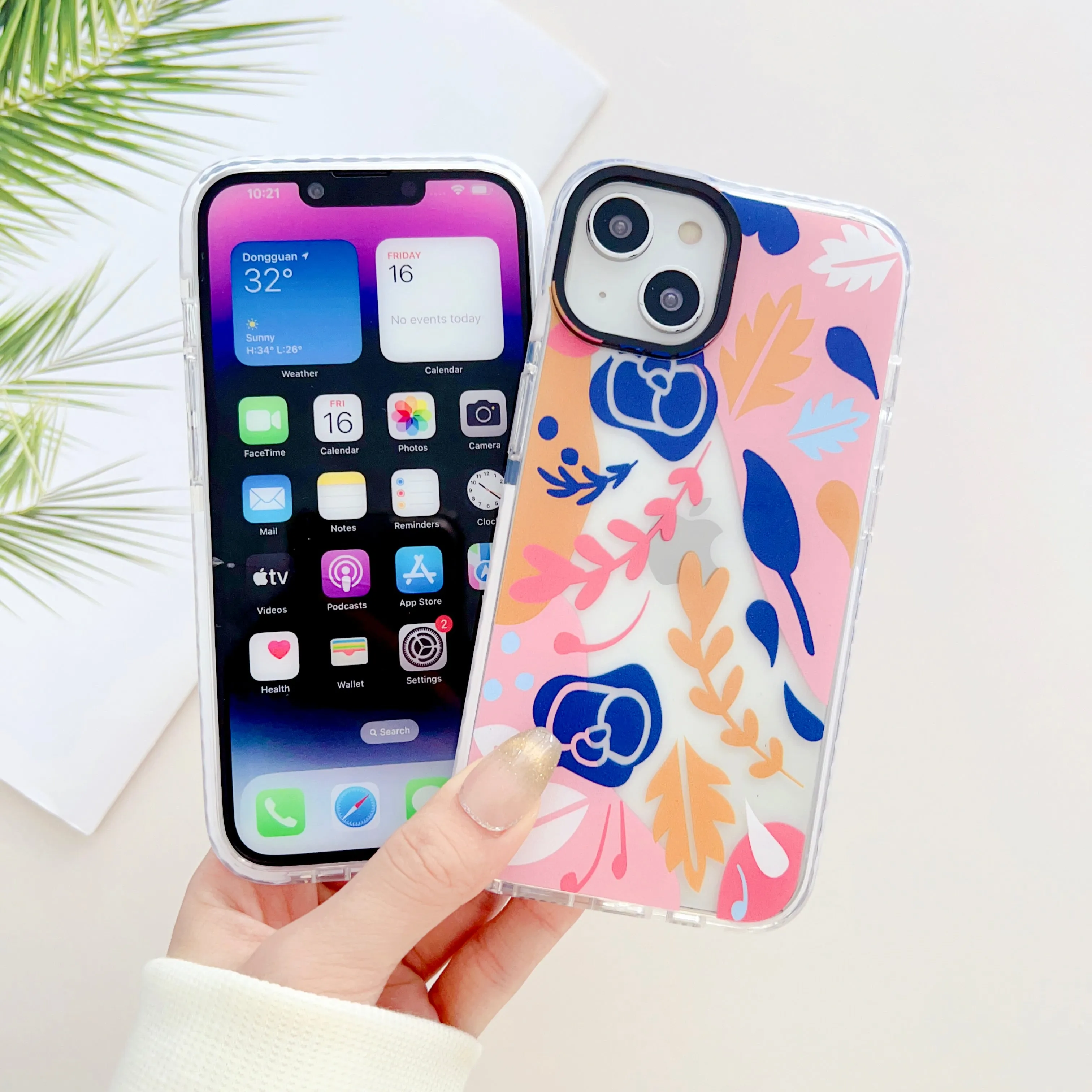 Floral Abstract Designer Impact Proof Case for iPhone