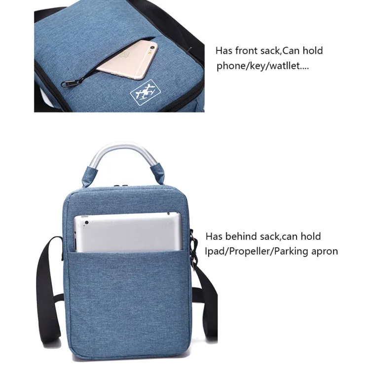 For DJI Mavic Air 2 Portable Oxford Cloth Shoulder Storage Bag Protective Box(Blue Black)