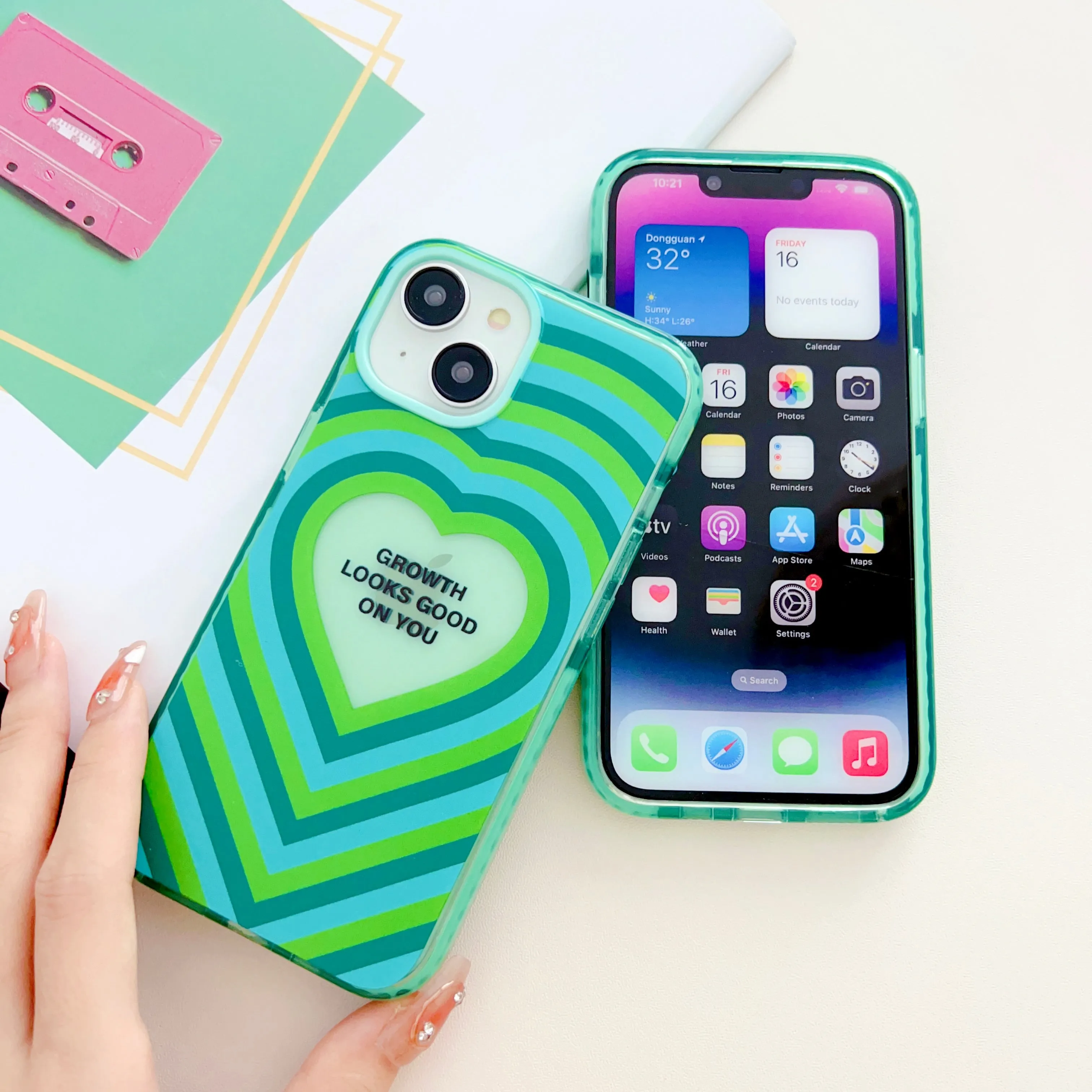 Growth Looks Good On You Designer Impact Proof Silicon Phone Case for iPhone