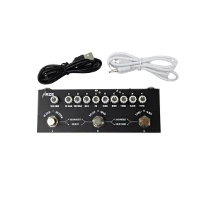 Haze Cube Baby Guitar Multi-Effects Pedal 9 Preamp Delay Chorus Phaser Reverb Vibrato