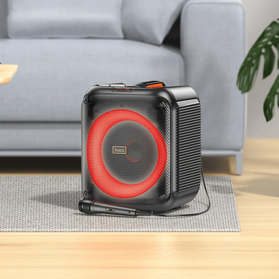 HOCO Graceful Wireless Karaoke Bluetooth Speaker with Wired Microphone