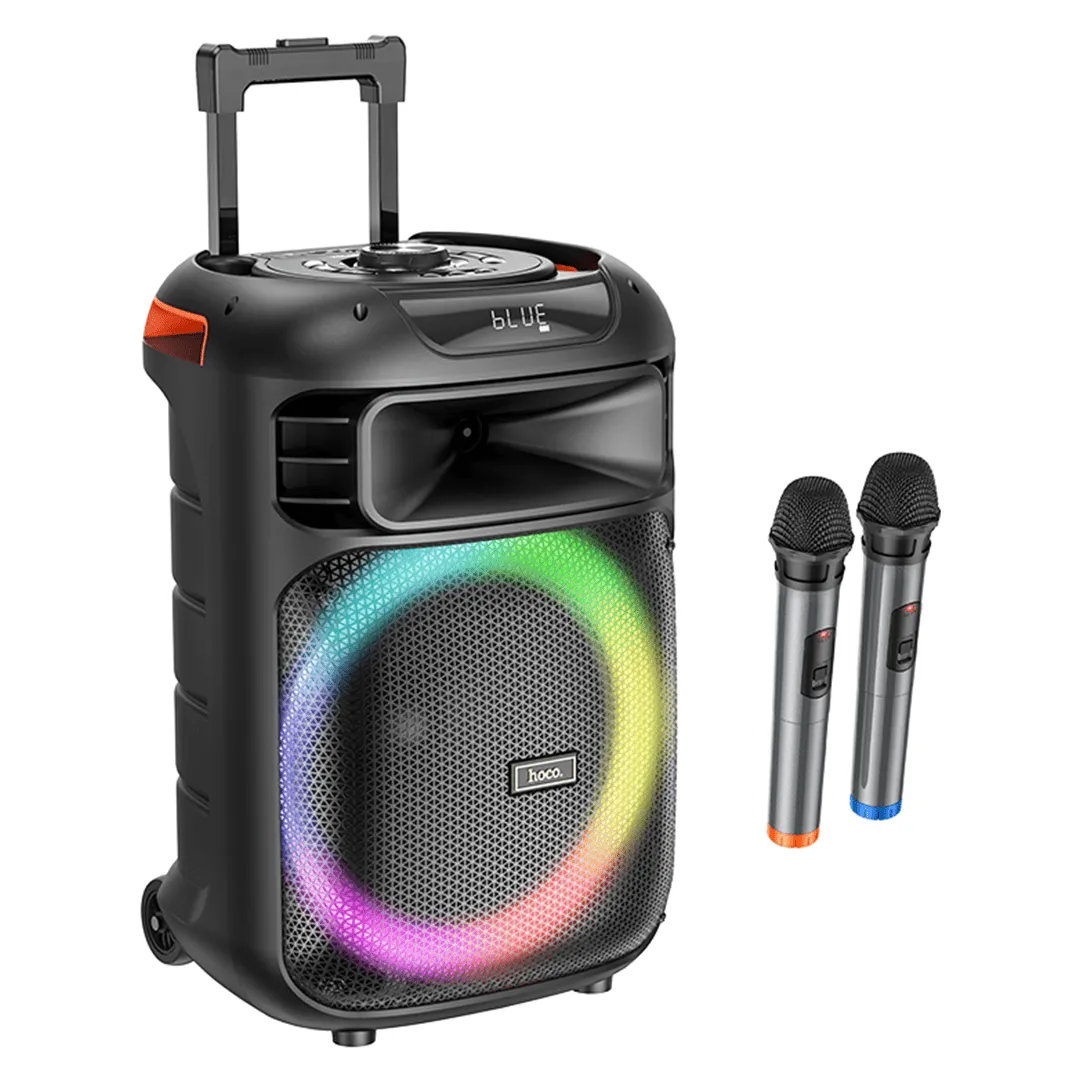 HOCO Winner Wireless Karaoke Bluetooth Speaker with Dual Wireless Microphones