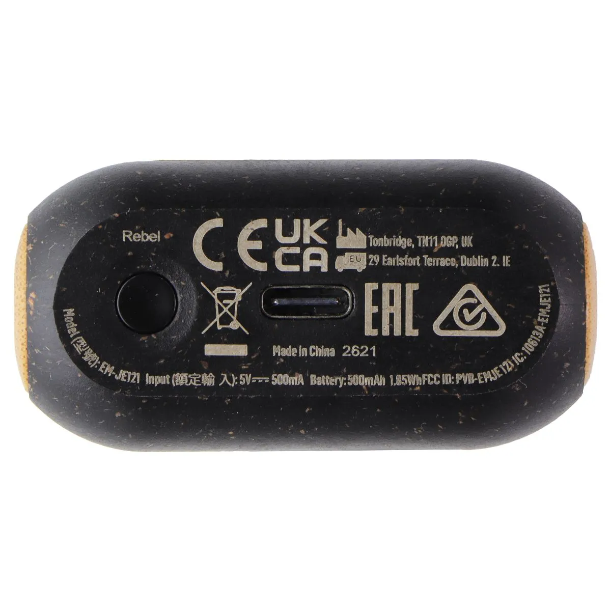 House of Marley Rebel (EM-JE121-SB) In Ear Earbuds - Black
