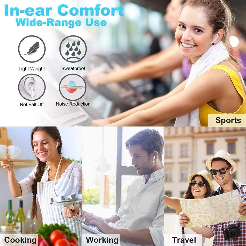 i7s TWS Mini Wireless Bluetooth 5.0 Earphones In-Ear Stereo Earbuds Sports Handsfree Headset Mic Binaural call For Xiaomi iPhone