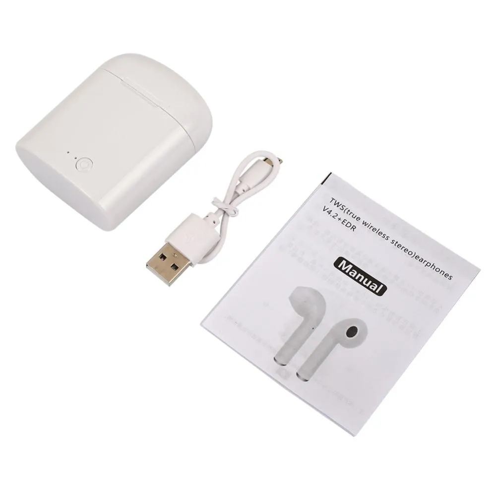 i7s Tws Wireless Bluetooth Earphones Mini Stereo Bass Earphone Earbuds Sport Headset with Charging Box for iPhone xiaomi Phone