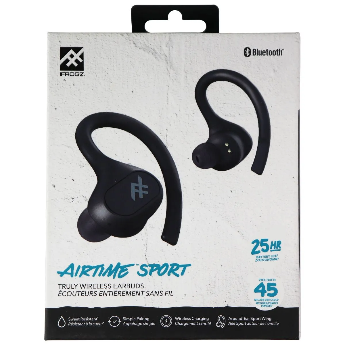 iFrogz Airtime Sport True Wireless in Ear Bluetooth Headphones - Black