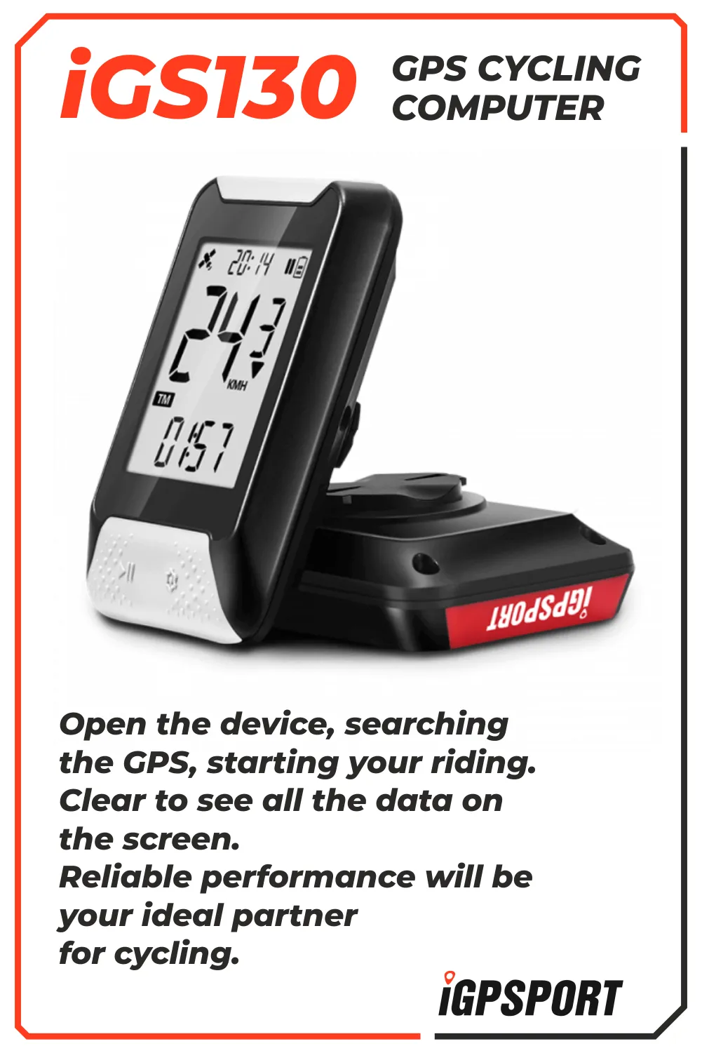 iGPSPORT iGS130 GPS Cycling Computer (IGS130)