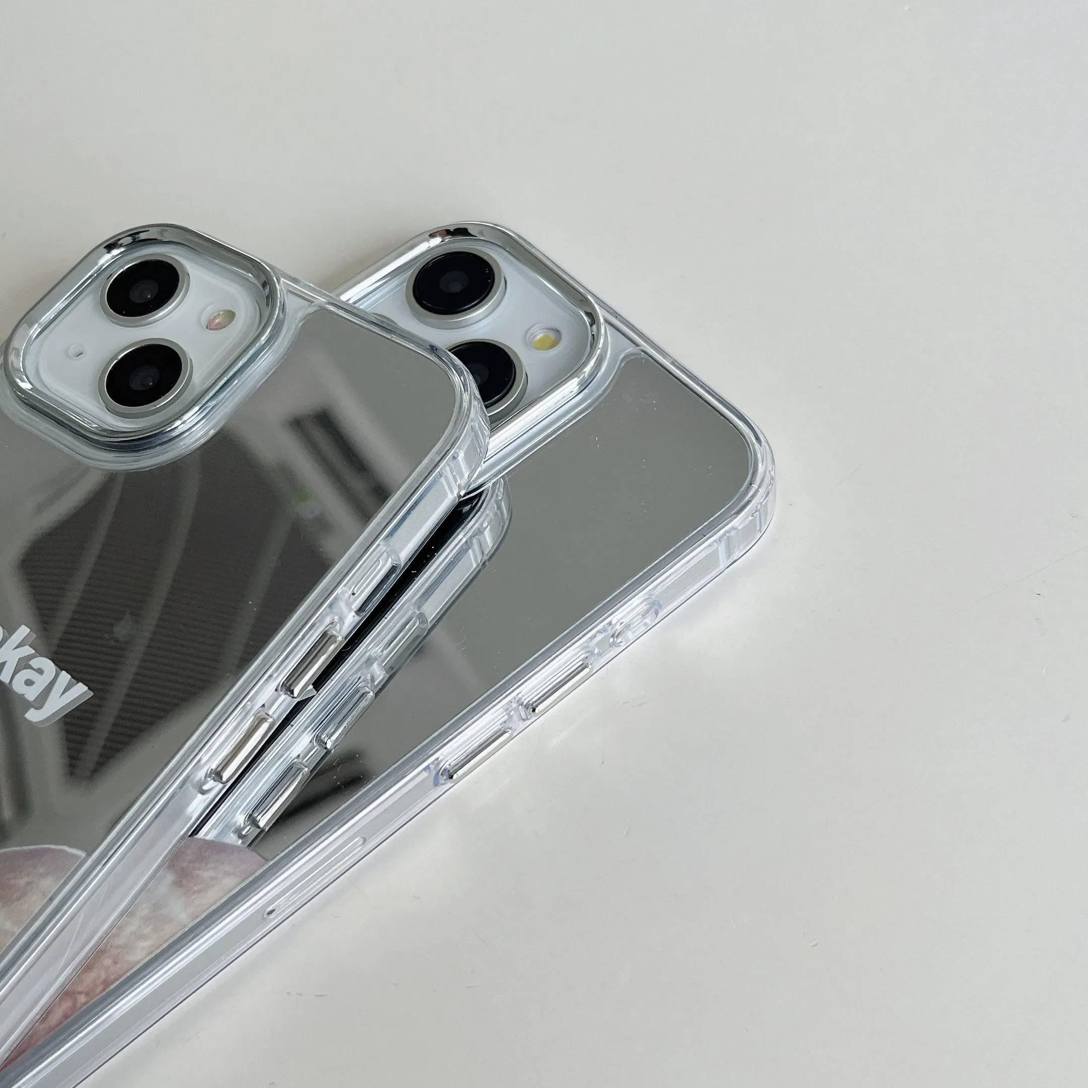 I'm Okay, Cute Dog Designer Silicon Mirror Case for iPhone