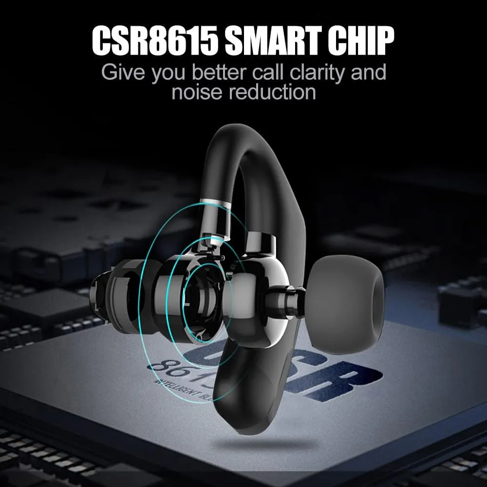 ITEM# 0163   Wireless Earbuds,25 Hours Talktime Wireless Mono Bluetooth Headset with HD Microphone CVC8.0 Bluetooth Headphone Noise Reduction 270 ° Rotatable for Working/Driving (Watch Video)
