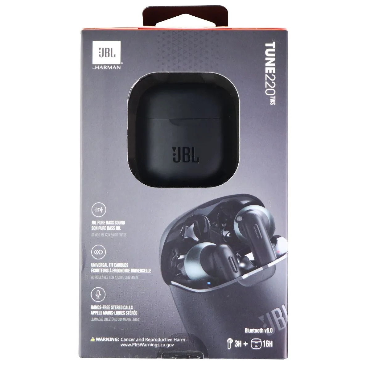 JBL Tune 220TWS True Wireless In-Ear Headphones - Black