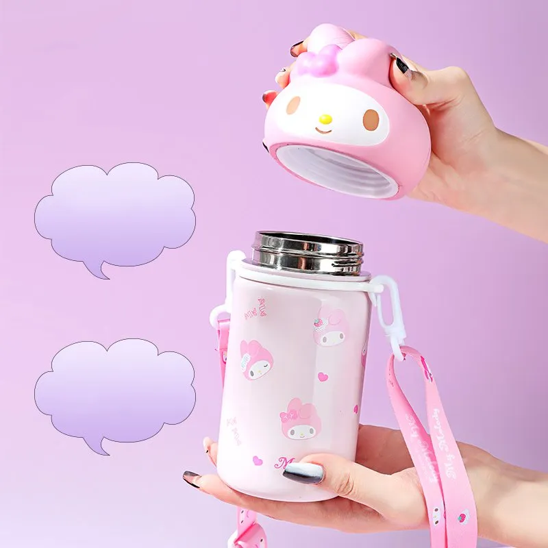 Kawaii Sanrio Kuromi Cinnamoroll Doll Portable Water Cup