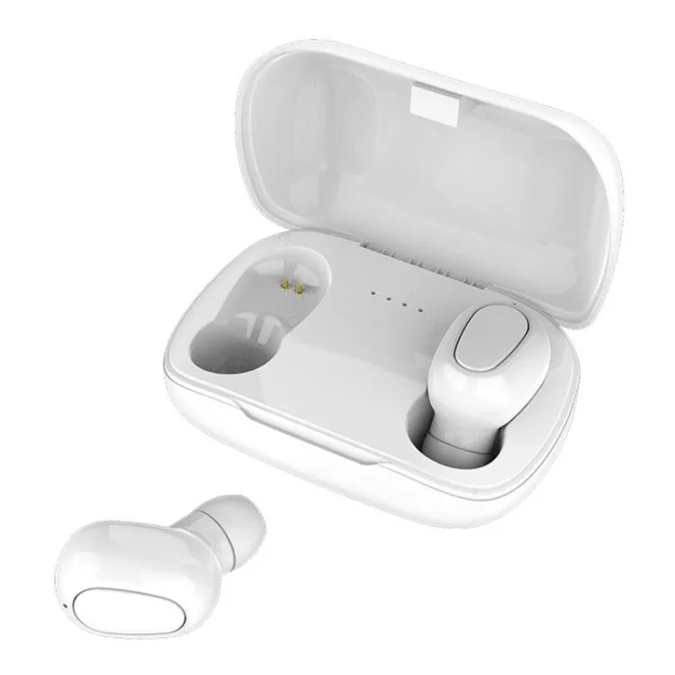 L-21 Bluetooth Earbuds with Immersive 9D Sound, Touch Control, and HD Call Clarity - Includes Charging Case