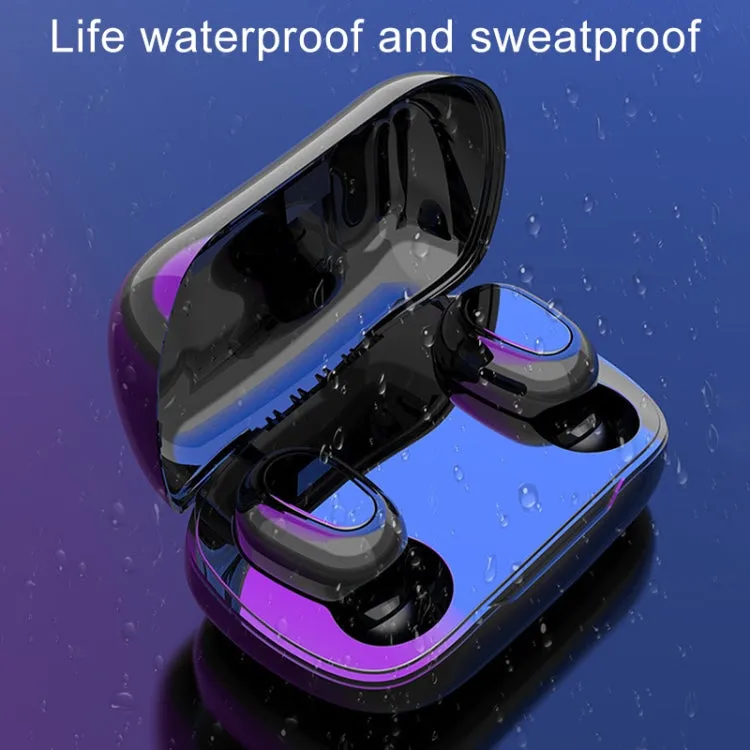 L-21 Bluetooth Earbuds with Immersive 9D Sound, Touch Control, and HD Call Clarity - Includes Charging Case