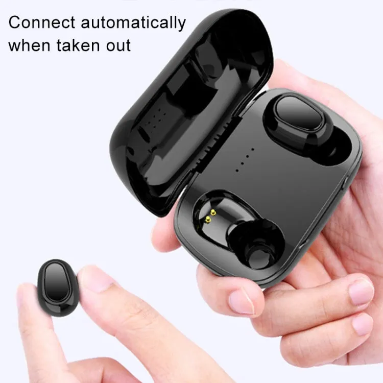 L-21 Bluetooth Earbuds with Immersive 9D Sound, Touch Control, and HD Call Clarity - Includes Charging Case
