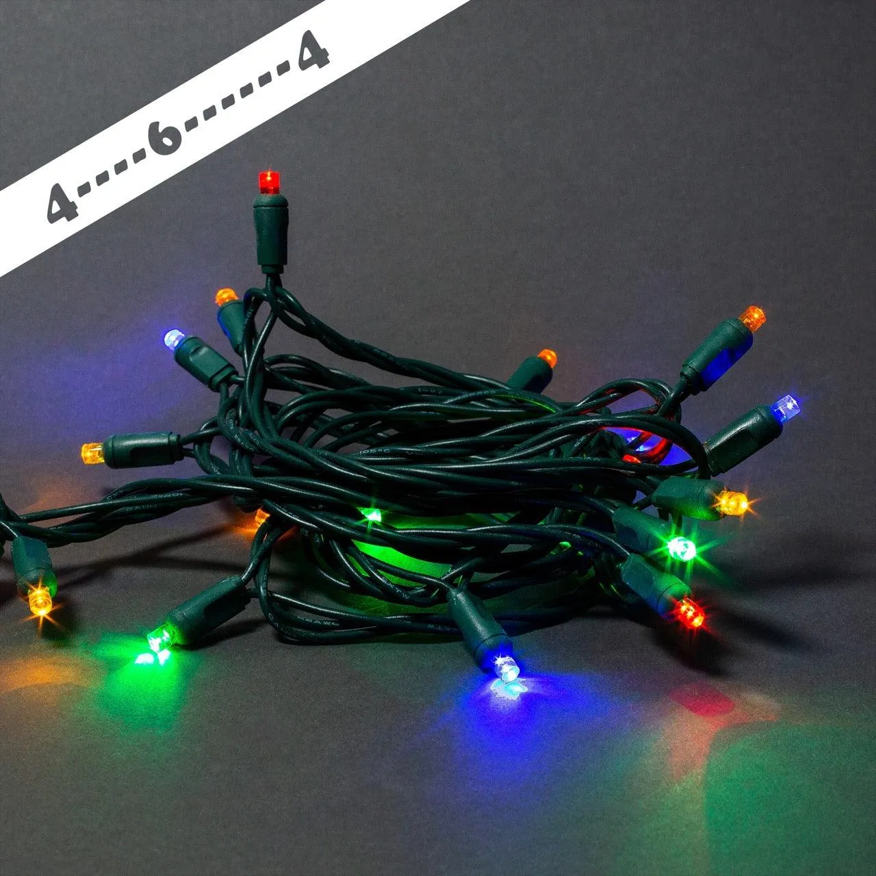 LED RGB 5MM 50 LIGHT - 4-6" (COAXIAL)