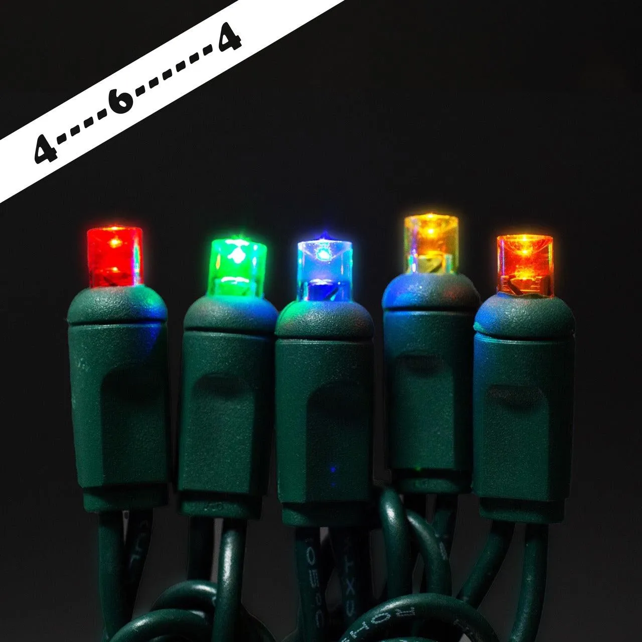 LED RGB 5MM 50 LIGHT - 4-6" (COAXIAL)