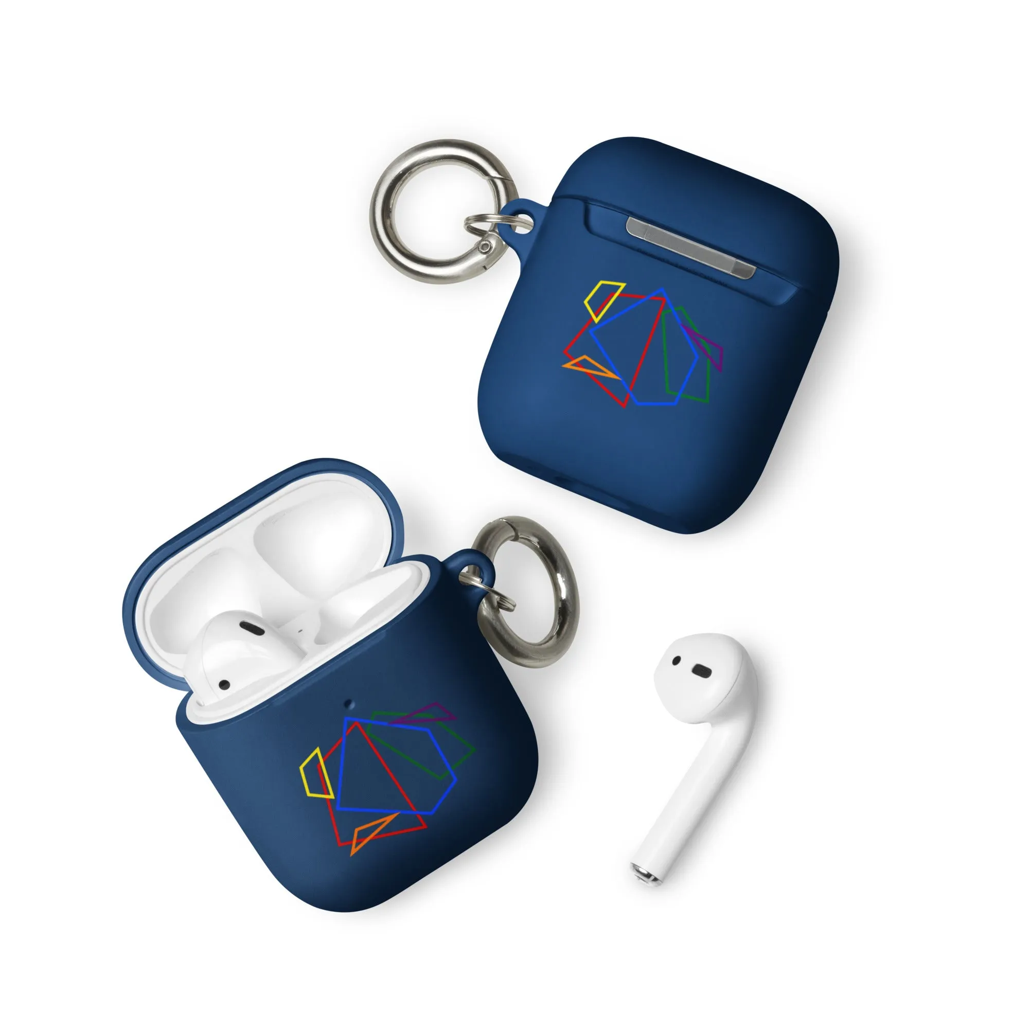 LGBTQ Pride Rubber Case for Apple AirPods - Geometric Lines