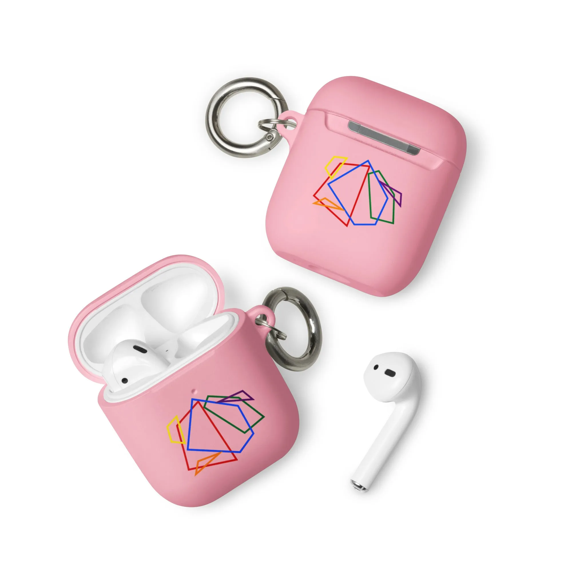 LGBTQ Pride Rubber Case for Apple AirPods - Geometric Lines