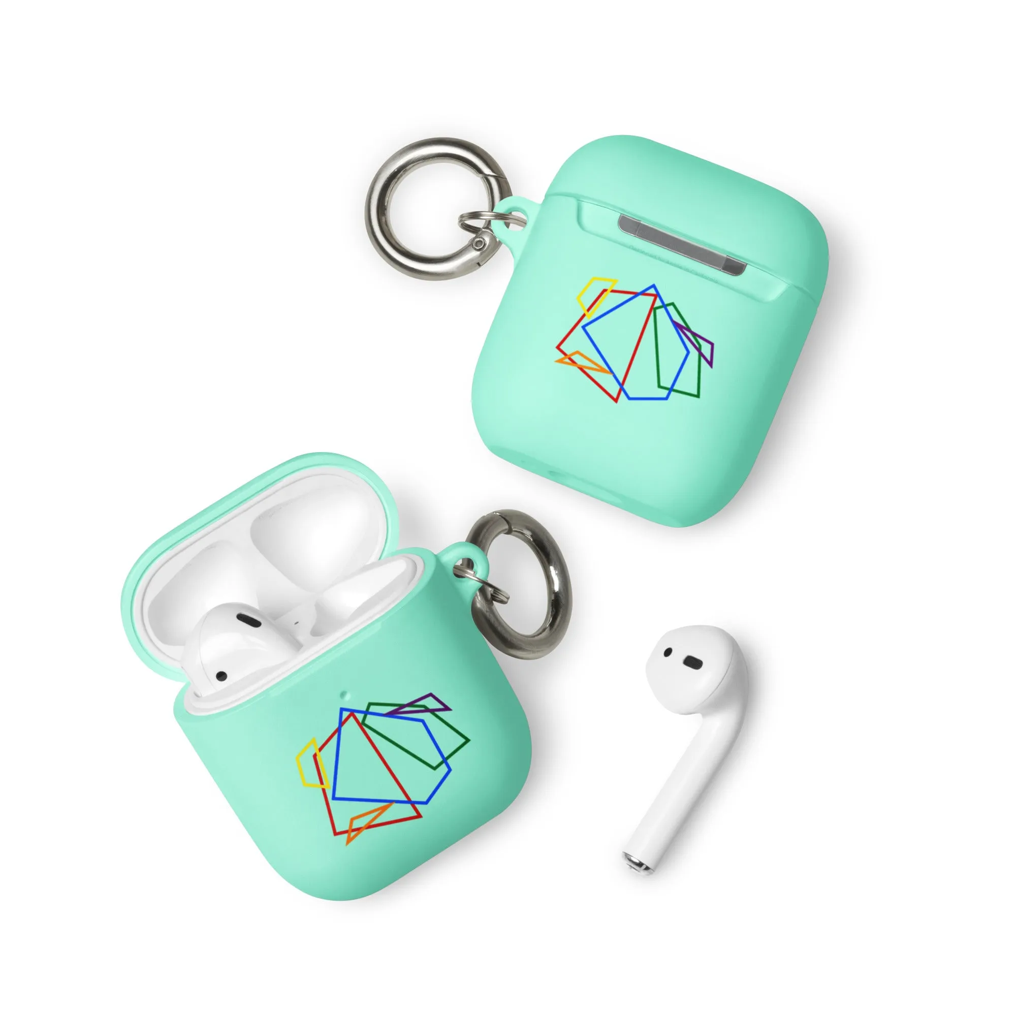 LGBTQ Pride Rubber Case for Apple AirPods - Geometric Lines