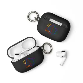 LGBTQ Pride Rubber Case for Apple AirPods - Geometric Lines