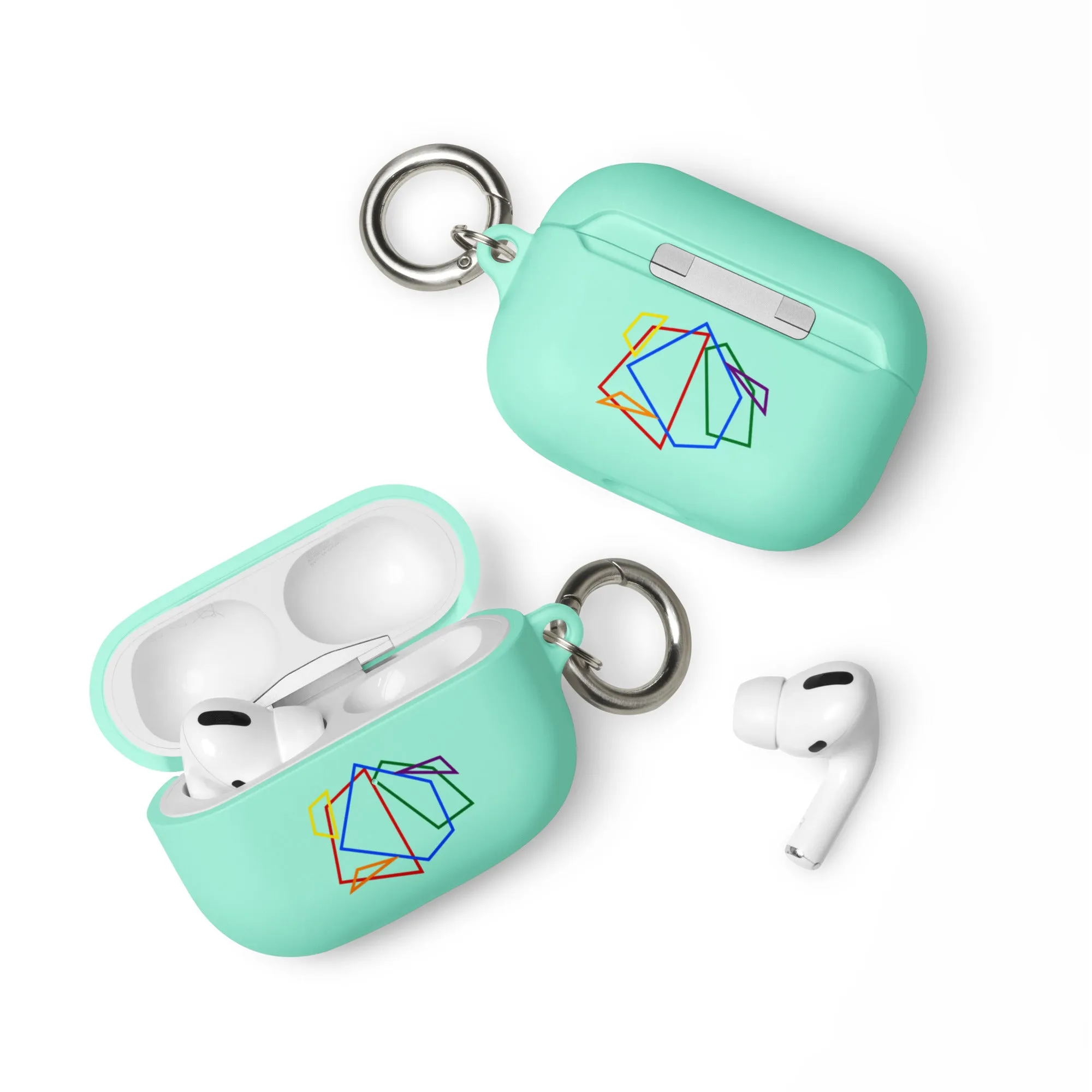 LGBTQ Pride Rubber Case for Apple AirPods - Geometric Lines