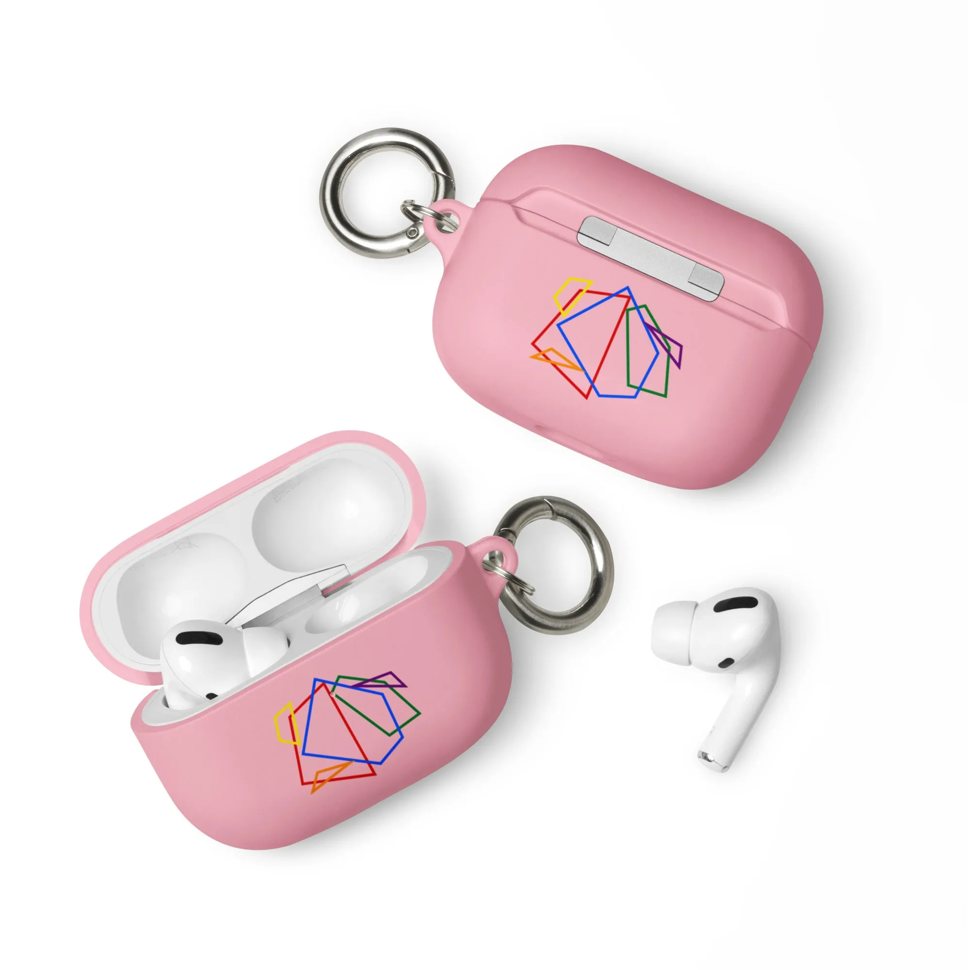 LGBTQ Pride Rubber Case for Apple AirPods - Geometric Lines