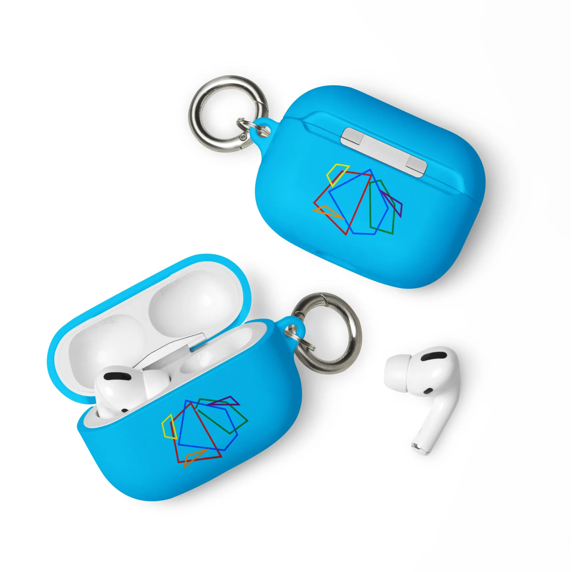 LGBTQ Pride Rubber Case for Apple AirPods - Geometric Lines