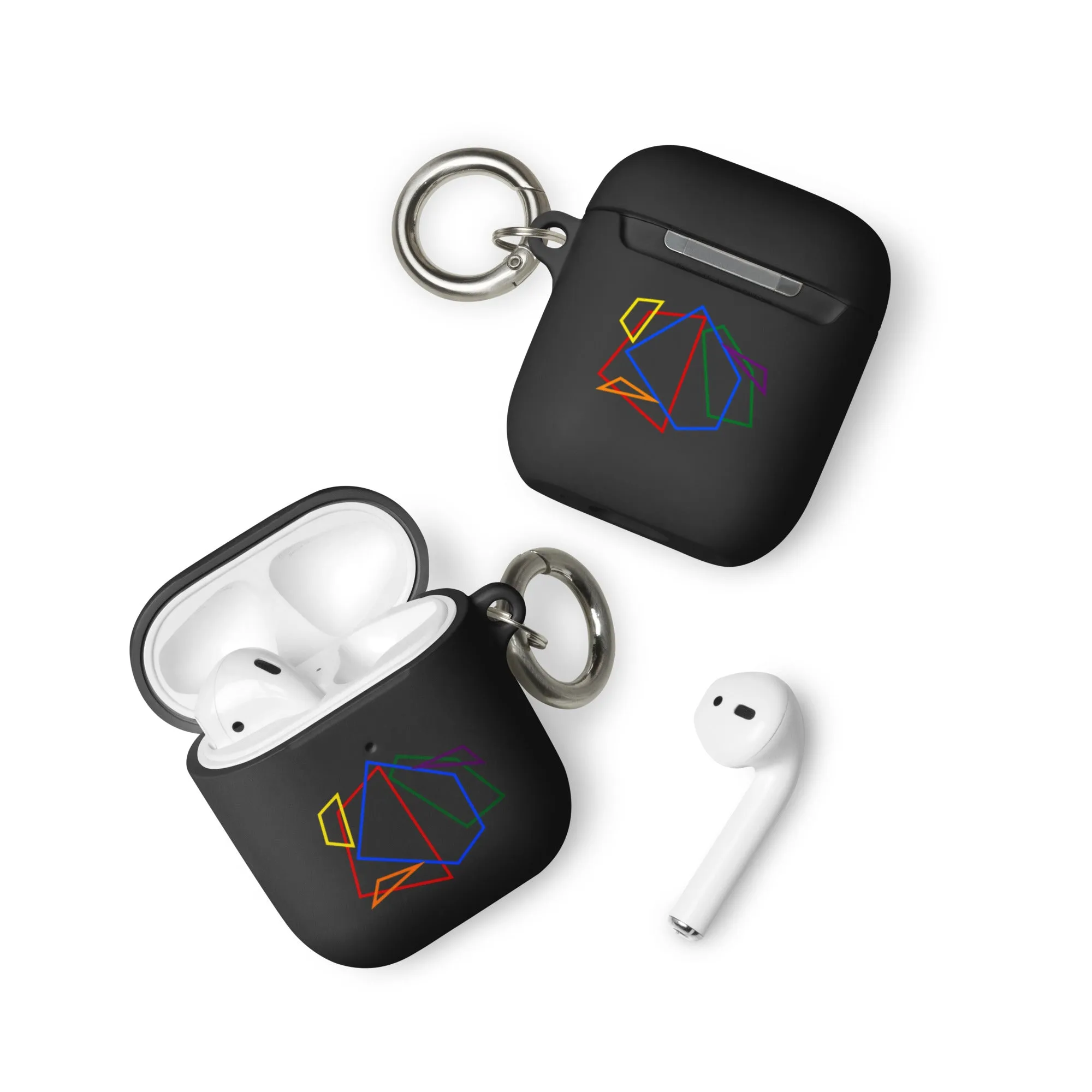 LGBTQ Pride Rubber Case for Apple AirPods - Geometric Lines