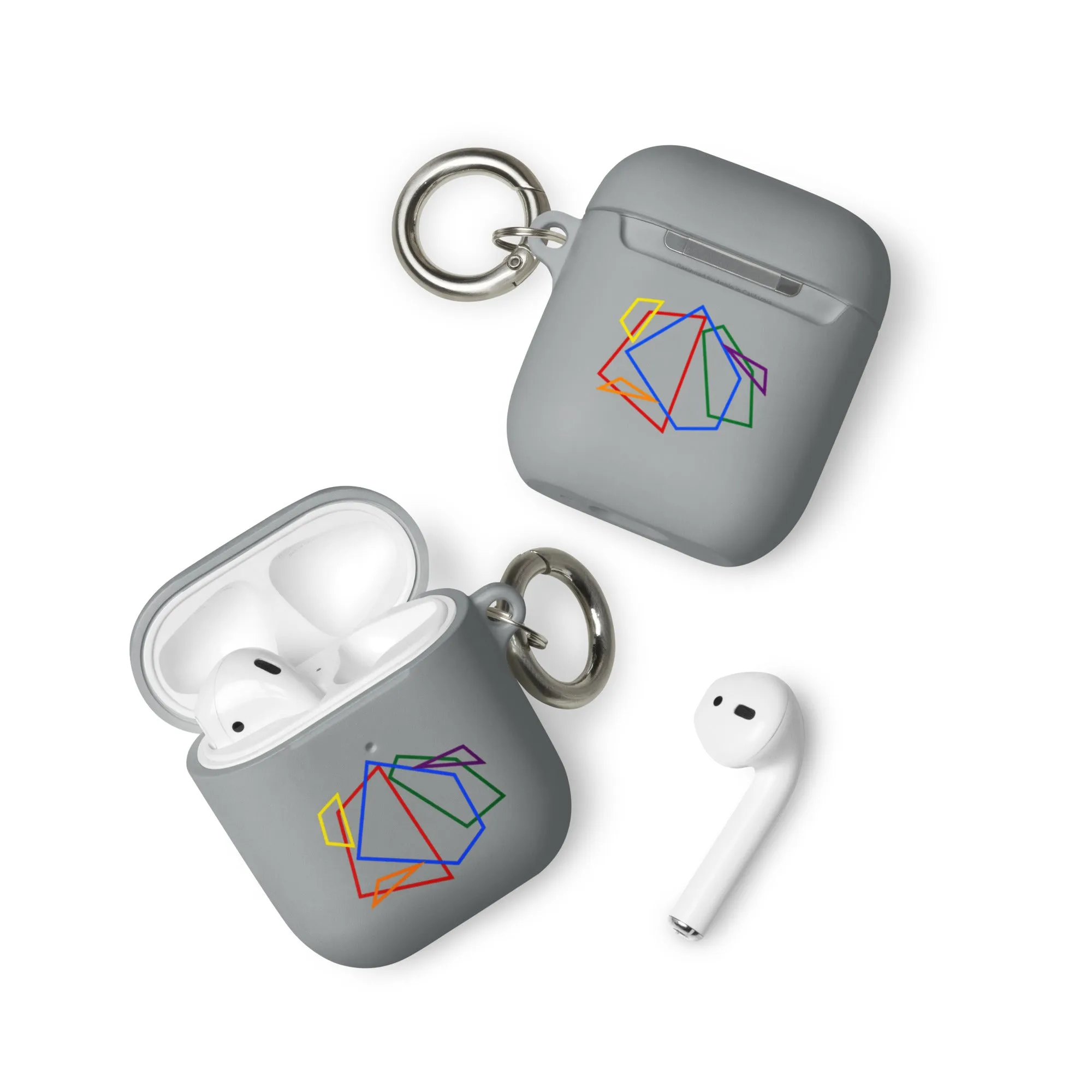 LGBTQ Pride Rubber Case for Apple AirPods - Geometric Lines