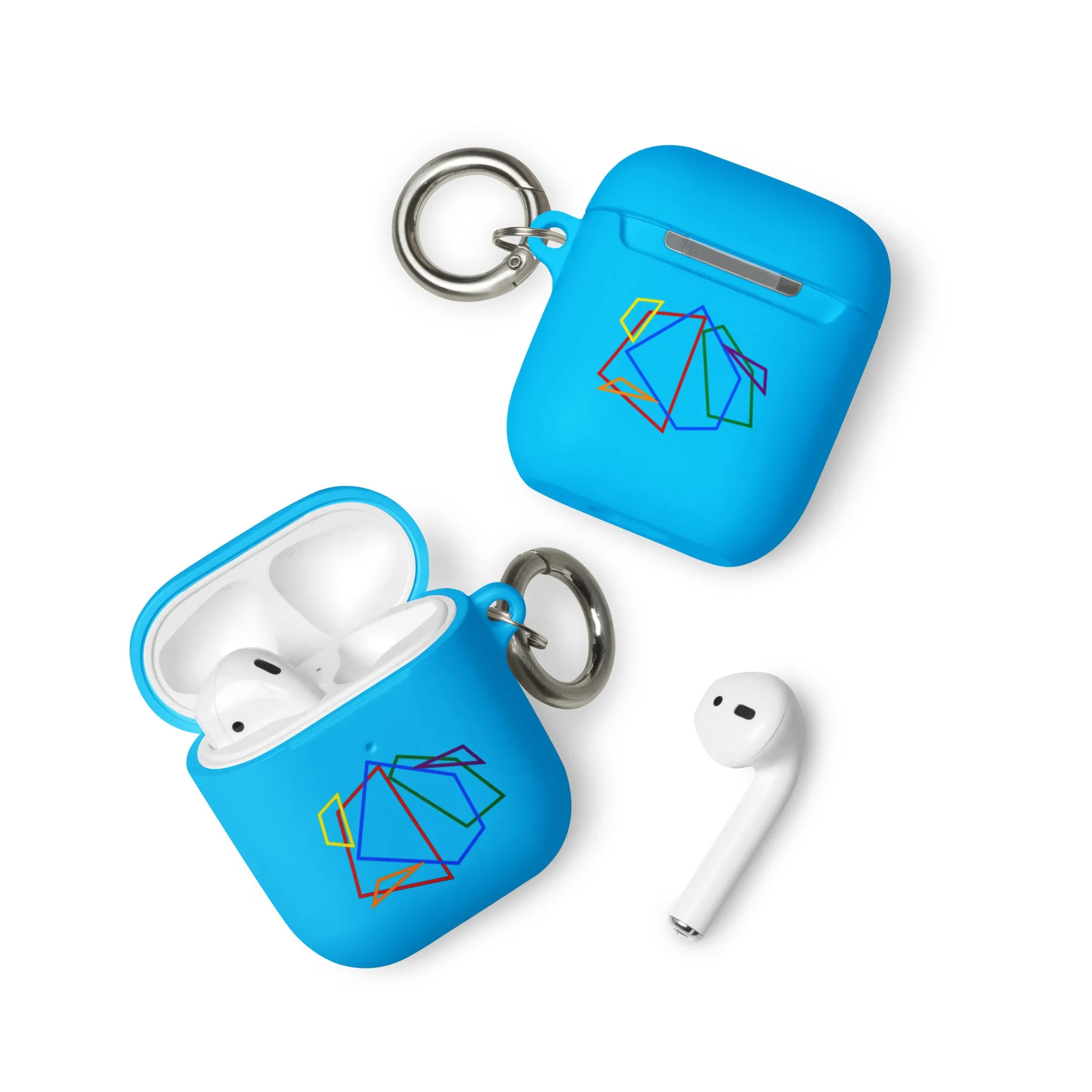 LGBTQ Pride Rubber Case for Apple AirPods - Geometric Lines