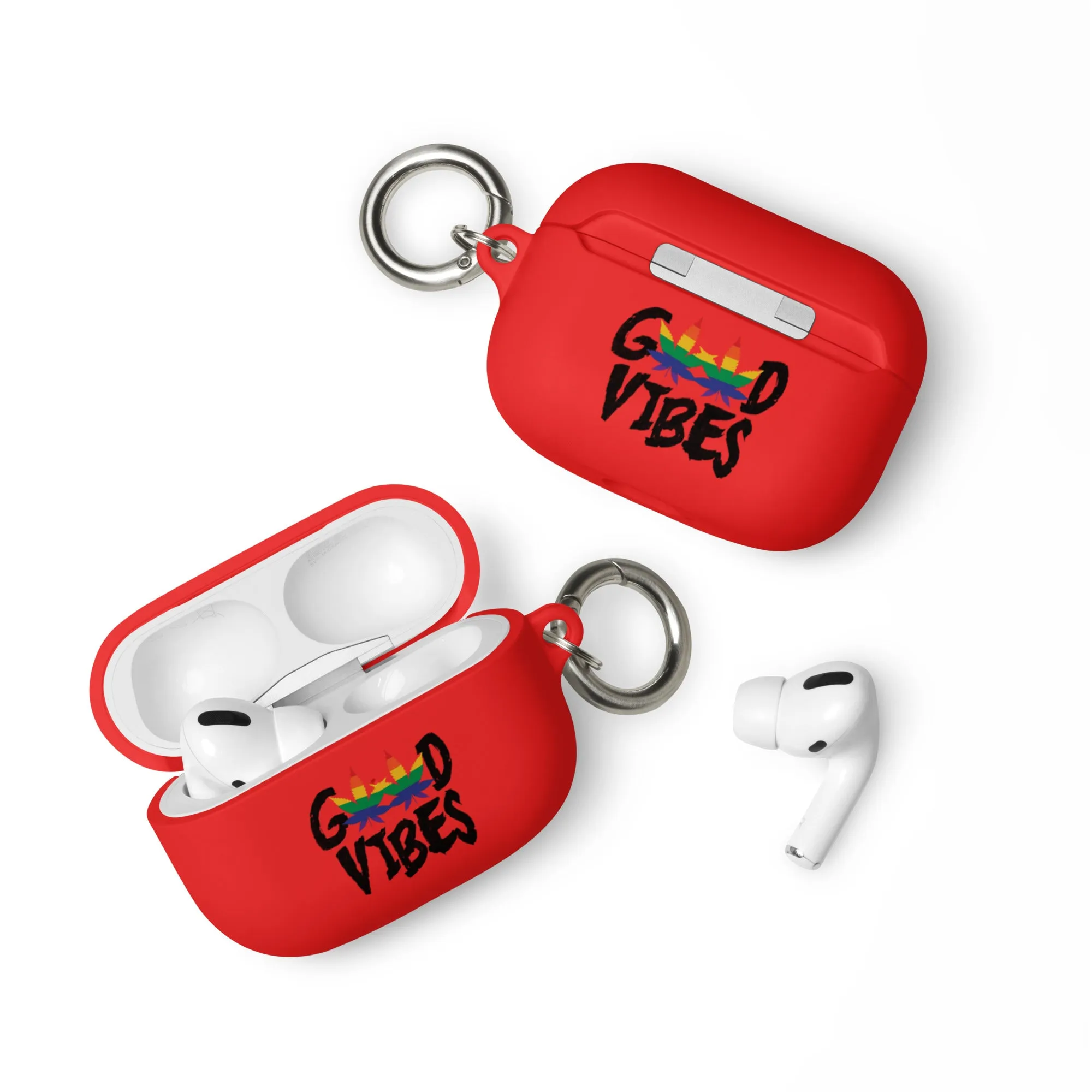 LGBTQ Pride Rubber Case for Apple AirPods - Good Vibes