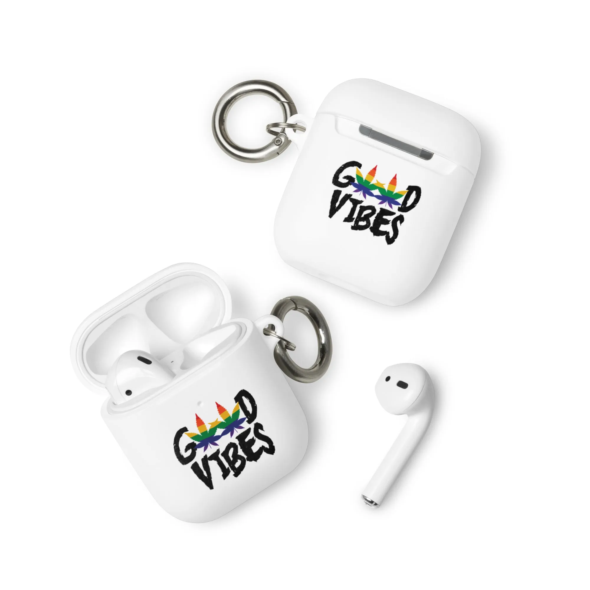 LGBTQ Pride Rubber Case for Apple AirPods - Good Vibes