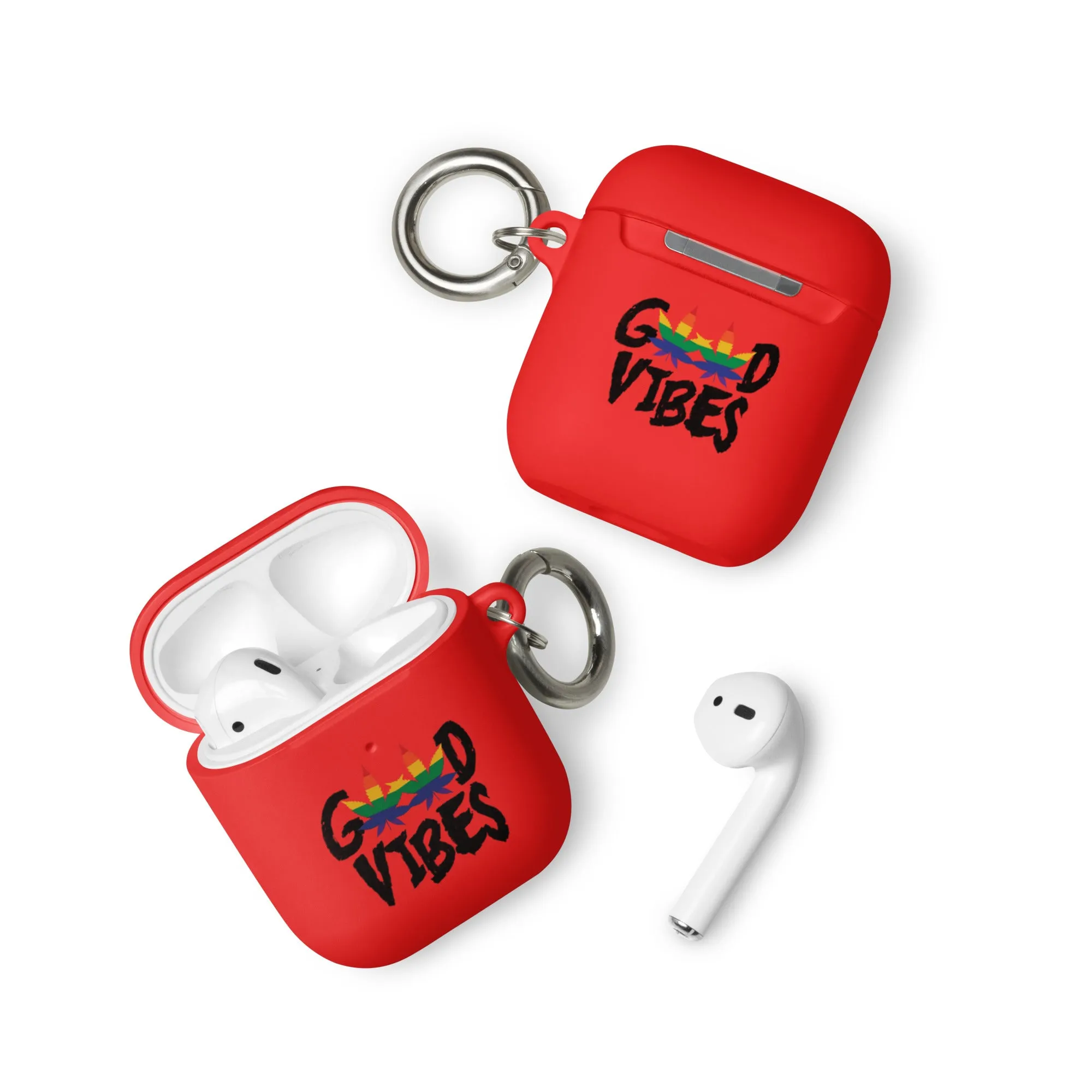 LGBTQ Pride Rubber Case for Apple AirPods - Good Vibes