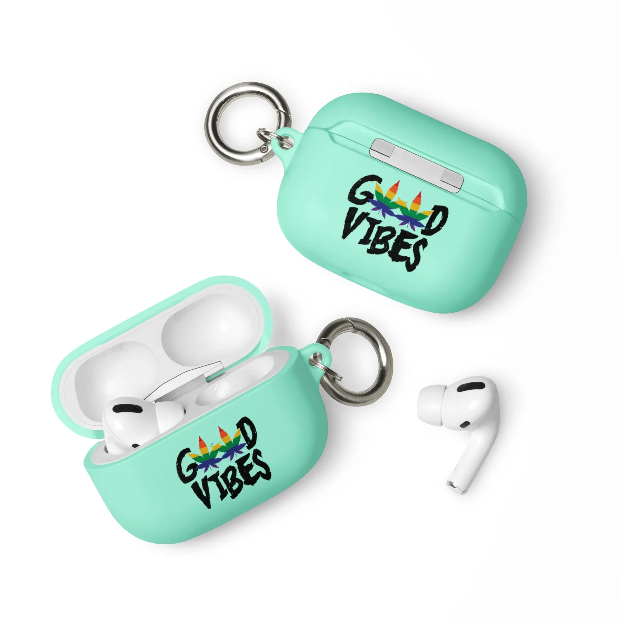LGBTQ Pride Rubber Case for Apple AirPods - Good Vibes