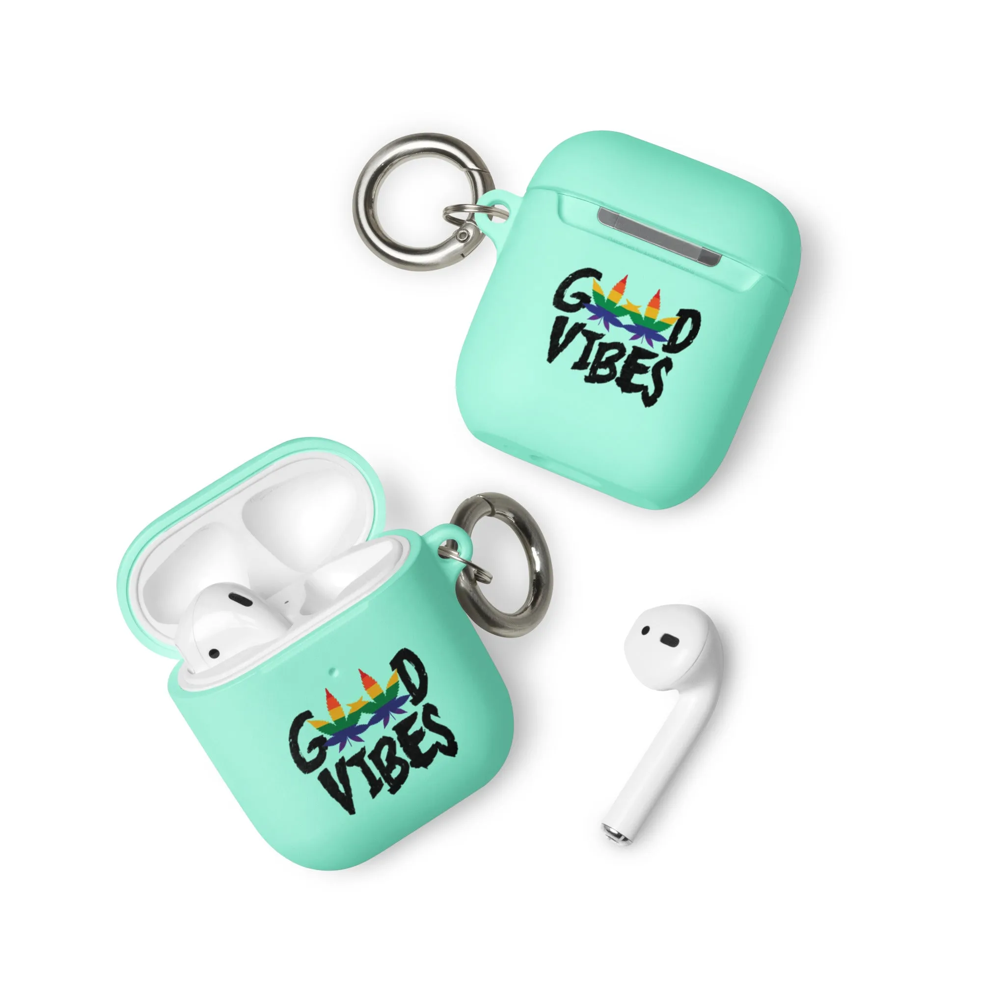 LGBTQ Pride Rubber Case for Apple AirPods - Good Vibes