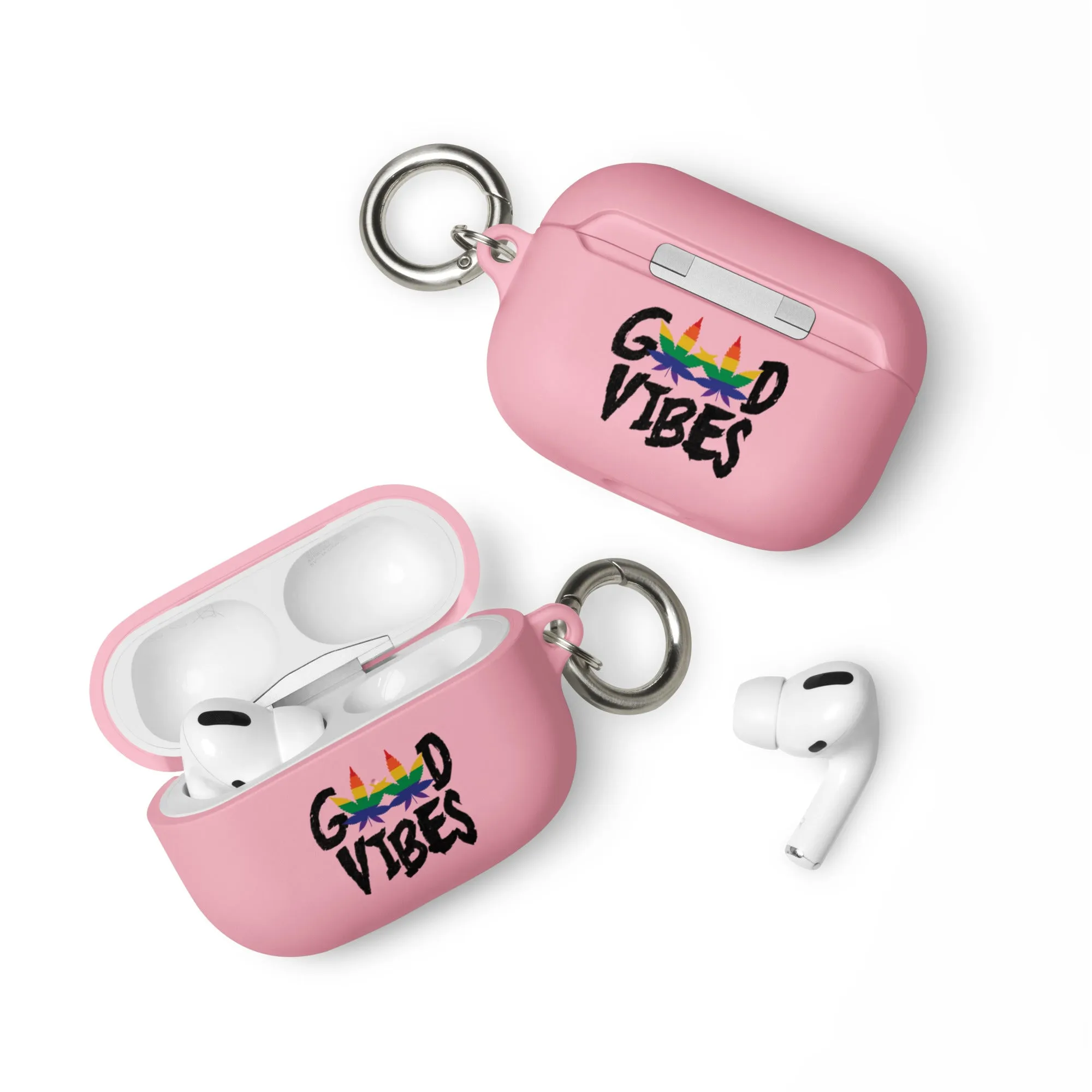LGBTQ Pride Rubber Case for Apple AirPods - Good Vibes