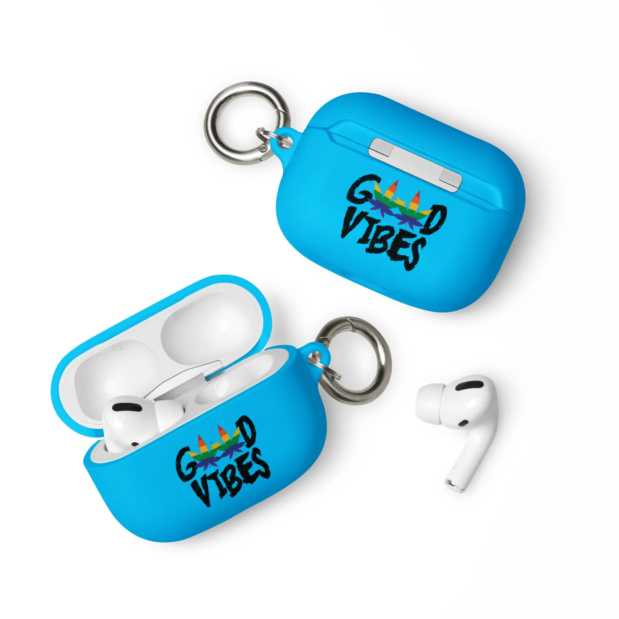 LGBTQ Pride Rubber Case for Apple AirPods - Good Vibes