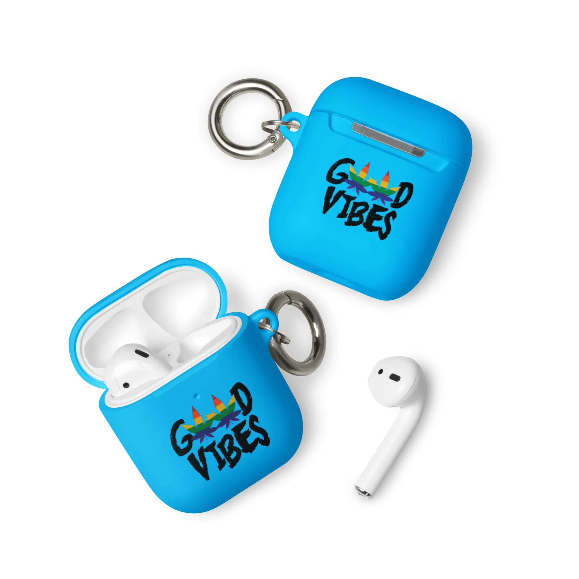 LGBTQ Pride Rubber Case for Apple AirPods - Good Vibes