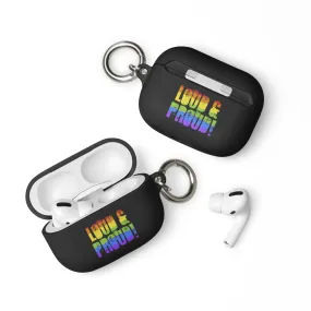 LGBTQ Pride Rubber Case for Apple AirPods - Loud and Proud